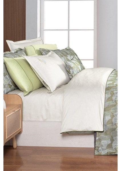 Ulrika Gri Çift Kişilik %100 Pamuk Nevresim Takımı ve Yatak Örtüsü Seti modelleri