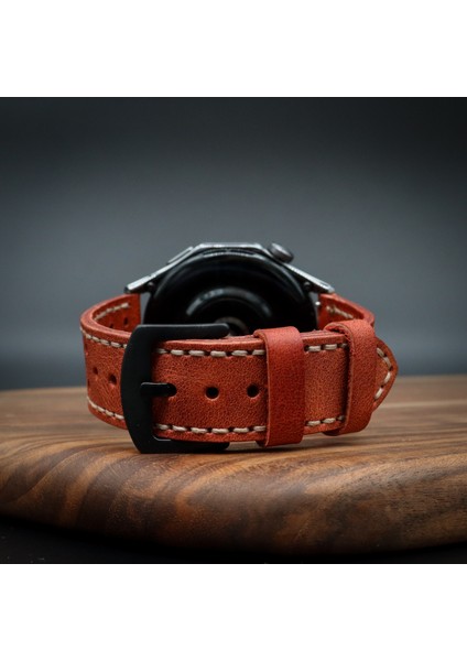 Huawei Watch Gt Uyumlu Ultimate Delikli Kırmızı 22MM Saat Kordonu fiyatları