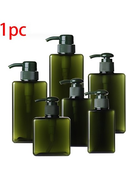 Yeşil Stil 450ML Seyahat Şişeleri Sıvı Doldurulabilir Sabunluk Şişesi Çoklu Kapasiteler Boş Pres Tipi Şampuan Vücut Yıkama Losyonu Şişesi Ba (Yurt Dışından)