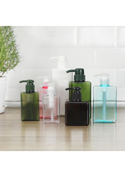 Yeşil Stil 450ML Seyahat Şişeleri Sıvı Doldurulabilir Sabunluk Şişesi Çoklu Kapasiteler Boş Pres Tipi Şampuan Vücut Yıkama Losyonu Şişesi Ba (Yurt Dışından) fırsatları