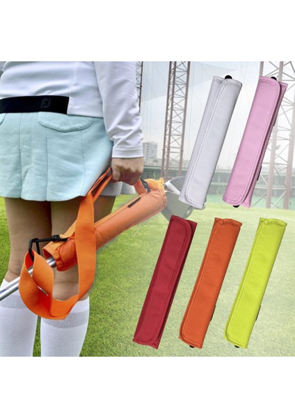 Siyah Stil Mini Taşınabilir Naylon Golf Kulübü Taşıma Çantası Taşıma Sürüş Aralığı Seyahat Çantası Ayarlanabilir Omuz Askıları (Yurt Dışından) modelleri