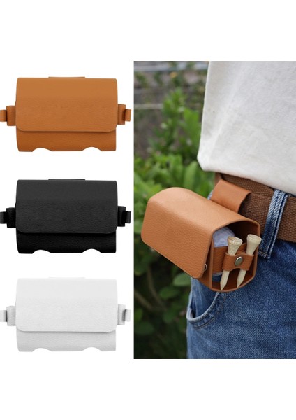 Kahverengi Tarzı Mini Golf Topu Çantası Cep Golf Organizatör Çanta Golf Bel Depolama Paketi Açık Spor Eğitimi Golf Oyuncuları Için Küçük (Yurt Dışından) fırsatları