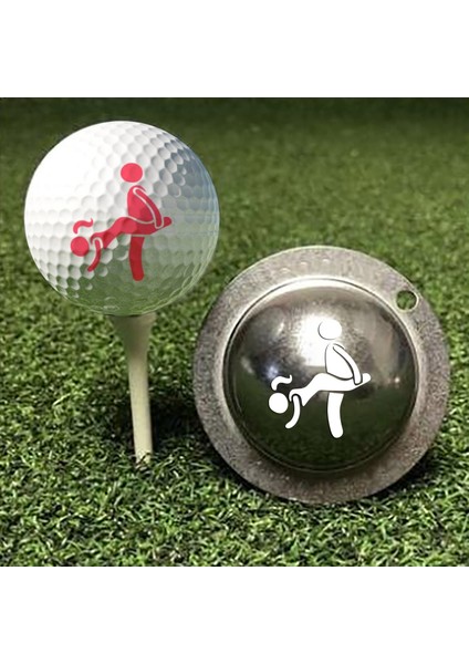 D Tarzı 1 Adet Set Golf Mark Eğlenceli Kalıp Çizim Modeli Eğlenceli Golf Çizim Topu Kalıp Golf Hizalama Mark Sinyal Hattı Çizici (Yurt Dışından)