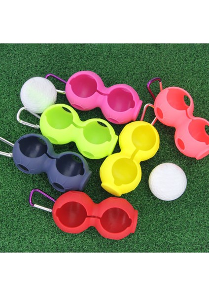 Mavi Stil 1 Adet Golf Topu Koruyucu Kapak Yumuşak Silikon Bel Tutucu Çift Düşmeye Dayanıklı Anahtarlık Golf Aksesuarları 2 Top (Yurt Dışından) fırsatları