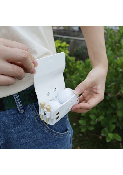 Kahverengi Tarzı Golf Topu Saklama Çantası Mini Cep Golf Bel Tutucu Çanta Taşınabilir Golf Eğitim Aksesuarları Erkekler Kadınlar Için Golfçü Spor Hediye (Yurt Dışından) fırsatları