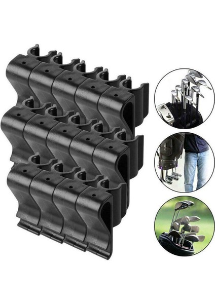 Golf Atıcı Klip Kelepçe Tutucu Standı Organizatör Kelepçe Golf Çanta Klipsi Yardımcıları Aracı Aksesuar Golf Eğitimi Için (Yurt Dışından)