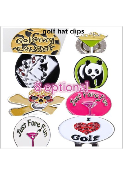 D Tarzı Golf Topu Klipsi Benzersiz Desenler Işaretler Golf Serin Işaretleyiciler Golf Şapkası Klipsi (Yurt Dışından) modelleri