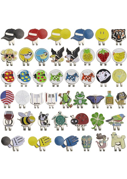 G3 Tarzı 55 Çeşit Farklı Tasarım Golf Işaretleyici W Golf Şapka Iğnesi Kelepçe Golf Topu Işareti Hayvanlar Şarap Bardağı Bitkiler Ayakkabı Bayrağı 1 Adet (Yurt Dışından) fiyatları