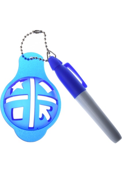 Mavi Stil 1 Takım Golf Topu Hattı Işaretleyici Kalem Şablon Hizalama Işaretleri Aracı Golf Topu Hattı Astar Yardım Golf Ekipmanları Golf Aksesuarı (Yurt Dışından)