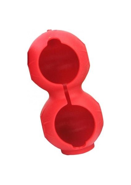 Kırmızı Stil 1 Adet Açık Golf 2 Top Tutucu Yumuşak Silikon Koruyucu Topu Kapak Aksesuarları Karabina ile Spor Alet Paketi Topları Golf (Yurt Dışından)