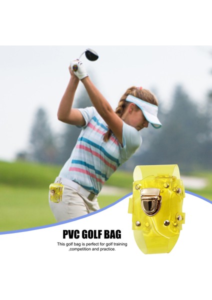 Sarı Stil Golf Çantası Yağmur Kılıfı Su Geçirmez Pvc Golf Çantası Yağmur Koruma Kapağı Golf Itme Arabaları Golf Çift Top Çantası Golf (Yurt Dışından) fırsatları