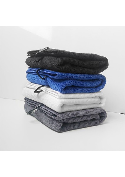 Siyah Stil Klipsli Golf Çantaları Için Golf Havlusu Mikrofiber Golf Havlusu Üçe Katlanmış Golf Havlusu Mavi Beyaz Siyah ve Gri Erkekler Kadınlar Için Hediye (Yurt Dışından) fırsatları