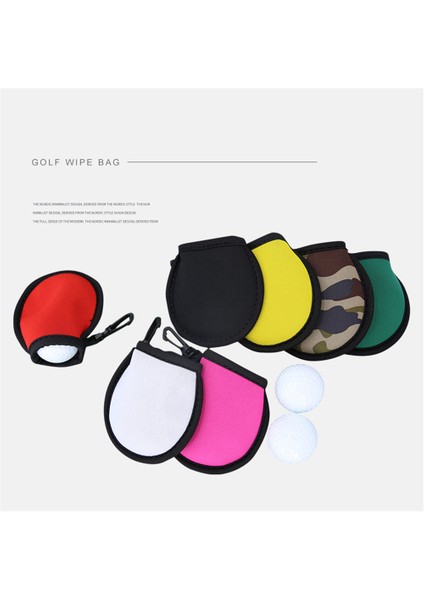 Kırmızı Stil Taşınabilir Golf Silme Torbası Dalış Bezi Malzeme Kadife Iç Kir Silme Cep Temizleme Aracı Golf Topu Temizleme Için (Yurt Dışından) indirimleri