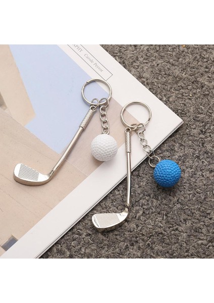 Mavi Stil Golf Anahtarlık Kolye Anma Anahtarlık Kolye Anahtarlık Çanta Araba Anahtarlık Kolye Anahtarlık Hediyeler Yaratıcı Anahtarlıklar (Yurt Dışından) indirimleri