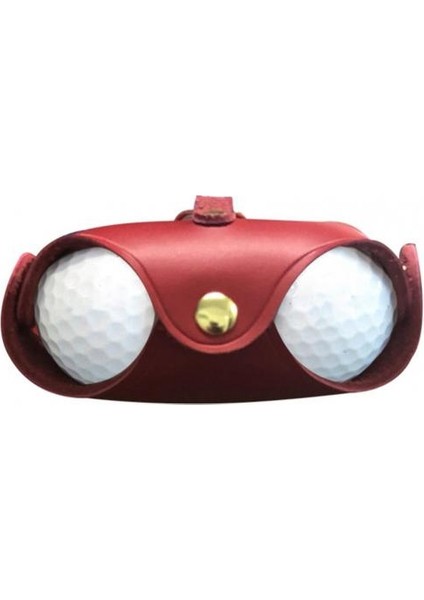 Kırmızı Stil Taşınabilir Küçük Golf Topu Çantası Ilk Katman Deri Mini Bel Paketi Çok Fonksiyonlu Spor Taşınabilir Depolama Kılıfı Golf Aksesuarları (Yurt Dışından)