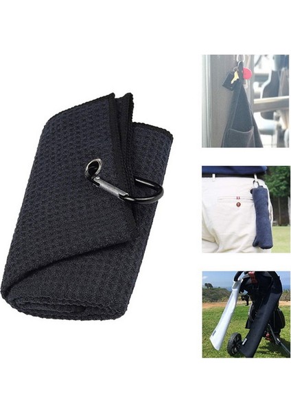 Turuncu Tarzı 1 Adet Golf Havlusu Waffle Desen Pamuk Karabina ile Temizlik Havlusu Mikrofiber Kanca Temizler Kulüpleri Topları Eller Koşu Için (Yurt Dışından) indirimleri