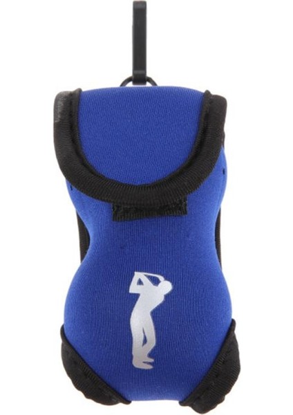 Mavi Stil Küçük Golf Topu Çantası Mini Bel Paketi Çantası 4 Tee Neopren Tutucu Spor Çantası Açık Golf Eğitim Topları Tee (Yurt Dışından)