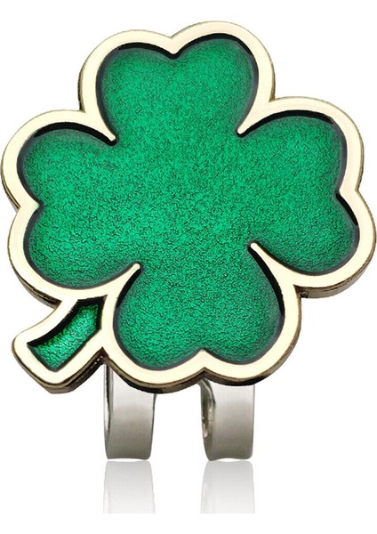 Bir Stil Yeni Golf Topu Işareti + Golf Şapka Iğnesi Manyetik Alaşım Işaretleyici Golf Aksesuarları Kartal Kaplan Bir Atıcı Flog Şarap Bardağı Şanslı Yonca (Yurt Dışından)