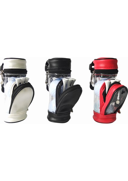 Beyaz Stil Et Taşınabilir Golf Topları ve Tees Kılıfı Çanta Saklama Kutusu Tutucu 3 Top ve 3 Tees Set Golfçüler Için Goft Eğitim Hediyesi (Yurt Dışından) modelleri