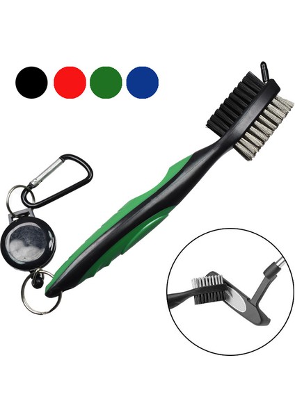 Yeşil Tarzı 1 Adet Golf Kulübü Fırça Geri Çekilebilir Çift Taraflı Naylon Kıllar Alüminyum Karabina Oluk Temizleyici Oluk Temizleme Aracı Kiti (Yurt Dışından) fiyatları