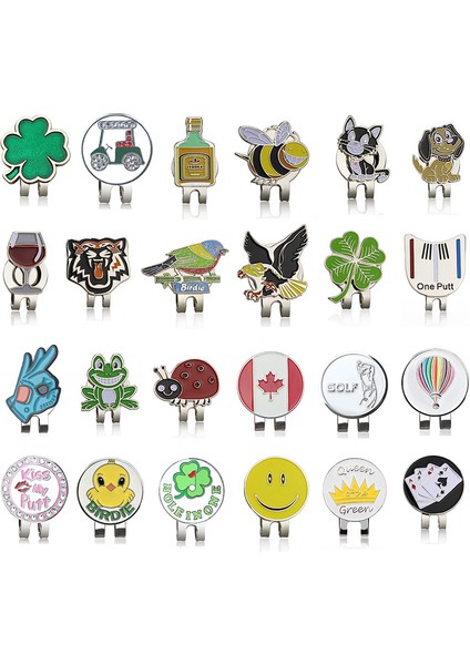 F Tarzı Golf Topu Işaretleyici Golf Şapka Iğnesi Manyetik Alaşım Işaretleyici Golf Aksesuarları Kaplan Bir Atıcı Flog Cam Şanslı Yonca Golfçüler Için Hediye (Yurt Dışından) fiyatları