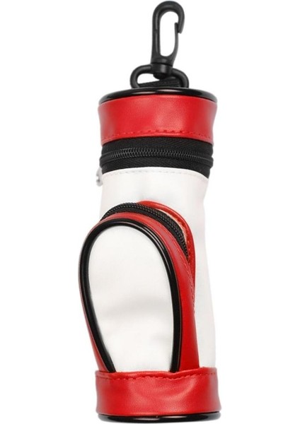 Kırmızı Stil Golf Topu Çantası Golf Çantası Toz Geçirmez Kapak Askılı Golf Çantası Golf Topu Taşıma Çantası Hafif Kancalı Golf Tutucu Kılıfı (Yurt Dışından)