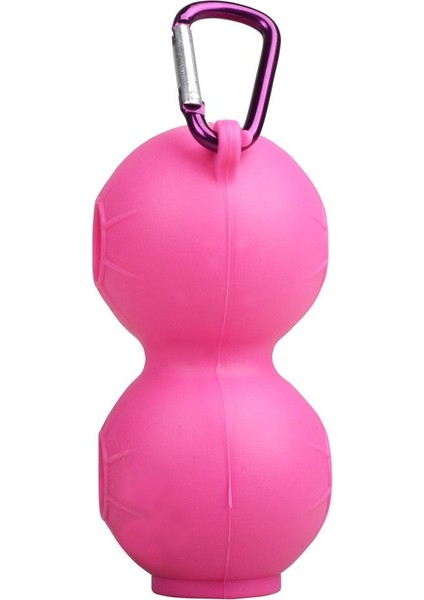 Kırmızı-Çift Tarzı 1 Adet Taşınabilir Golf Topu Saklama Kapağı Yumuşak Silikon Bel Tutucu Doublesingle Golf Topu Koruyucu Kapak Karabina Anahtarlık ile (Yurt Dışından) modelleri