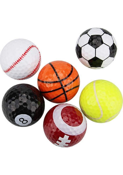 Futbol Tarzı 1 Adet Çift Katmanlı Karikatür Golf Uygulama Topları, Sınırlı Uçuş - Sürüş Aralığı Için Yumuşak Golf Topları, Salıncak Uygulaması, Ev Kullanımı (Yurt Dışından) fırsatları