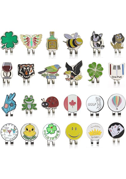 Ben Tarzım Yeni Golf Topu Işareti + Golf Şapka Iğnesi Manyetik Alaşım Işaretleyici Golf Aksesuarları Kartal Kaplan Bir Atıcı Flog Şarap Bardağı Şanslı Yonca (Yurt Dışından) fiyatları