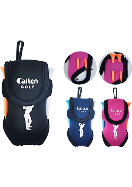 Mavi Stil Mini Golf Paketi Saklama Topu Çantası Asılı Toka ile Dalış Bezi 2 Top Tutabilir 4 Tees Bele Asılır Kemere Bağlı (Yurt Dışından) modelleri