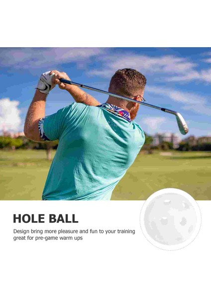 Beyaz Stil Delikli Plastik Oyun Topları Sevimli Hollow Eğitim Spor Uygulaması Oynamak Için Golf Topları (Yurt Dışından) fırsatları