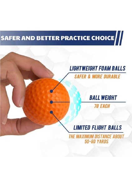 Turuncu Tarzı 12 Paket Köpük Golf Topları Golf Uygulama Topları Ind Açık Hava Eğitimi Için Sarı Turuncu Yumuşak (Yurt Dışından) modelleri