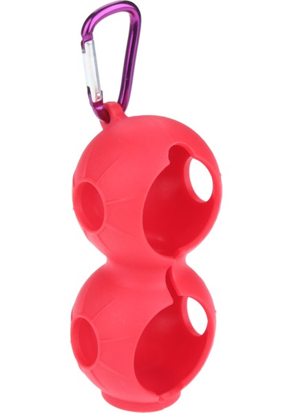 Kırmızı Stil Licone Golf Topu Saklama Kılıfı Tutucu Karabina Topları Kol Koruyucu Çanta Tutucu (Yurt Dışından)