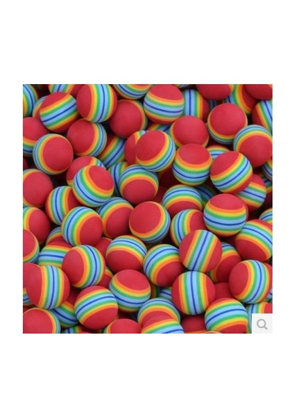 Kırmızı Stil Çanta Gökkuşağı Renkli Golf Eğitim Köpük Topları Golf Salıncak Kapalı Eğitim Yardımları Uygulama Sünger Köpük Topları (Yurt Dışından)