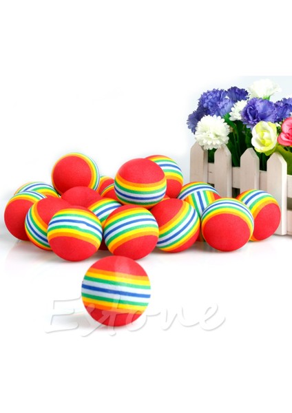 Ack Gökkuşağı Şerit Köpük Sünger Golf Topları Salıncak Uygulama Eğitim Yardımcıları (Yurt Dışından) fiyatları