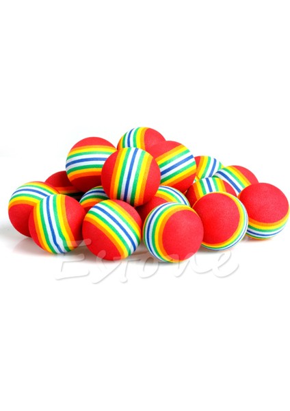 Ack Gökkuşağı Şerit Köpük Sünger Golf Topları Salıncak Uygulama Eğitim Yardımcıları (Yurt Dışından) modelleri