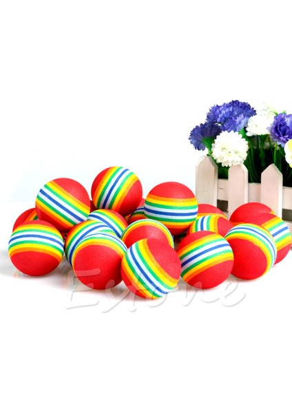 Ack Gökkuşağı Şerit Köpük Sünger Golf Topları Salıncak Uygulama Eğitim Yardımcıları (Yurt Dışından) fırsatları