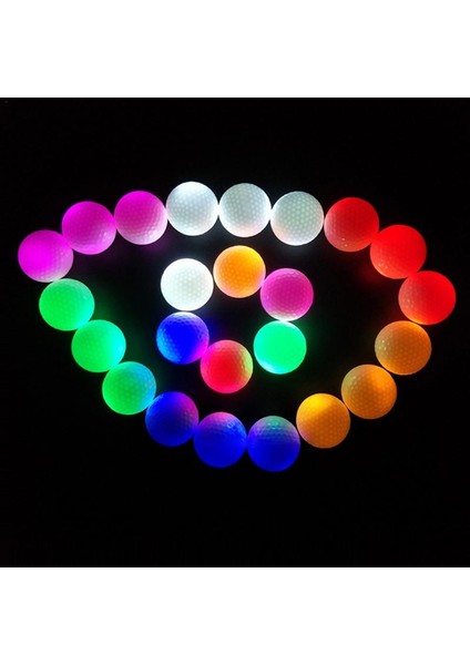 Kırmızı Stil 1 Adet Aydınlık LED Golf Topu Light-Up Yanıp Sönen Gece Lambası Parlayan Floresan Golf Topları Golf Uygulama Topları (Yurt Dışından) fırsatları