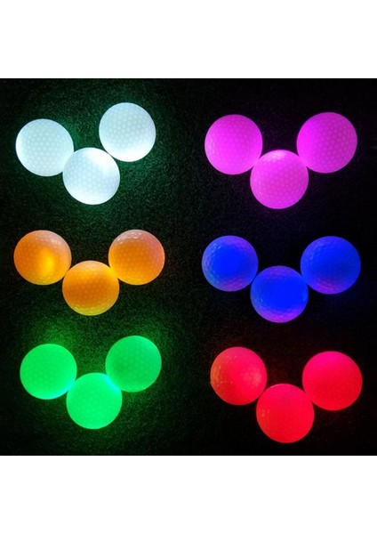Kırmızı Stil 1 Adet Aydınlık LED Golf Topu Light-Up Yanıp Sönen Gece Lambası Parlayan Floresan Golf Topları Golf Uygulama Topları (Yurt Dışından) indirimleri