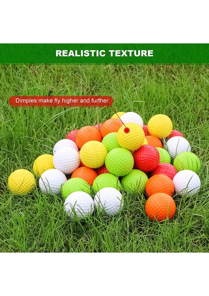 Kırmızı Stil 40 Paket Pu Esneklik Köpük Golf Uygulama Topları Gerçekçi Hissi ve Kapalı Veya Açık Alanlar Için Sınırlı Uçuş Eğitim Topları (Yurt Dışından) fırsatları