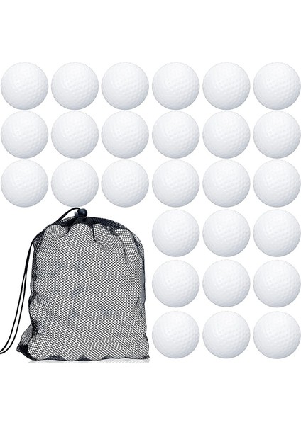 Beyaz Stil Golf Uygulama Topu Eğitimi Golf Topları, Eğitim Için Örgü Ipli Saklama Torbaları (Yurt Dışından)