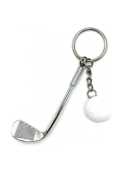 Beyaz Stil Hafif Golf Topu Kolye Anahtarlık Moda Spor Severler Için Bölünmüş Anahtarlık Golf Topu Kolye (Yurt Dışından)