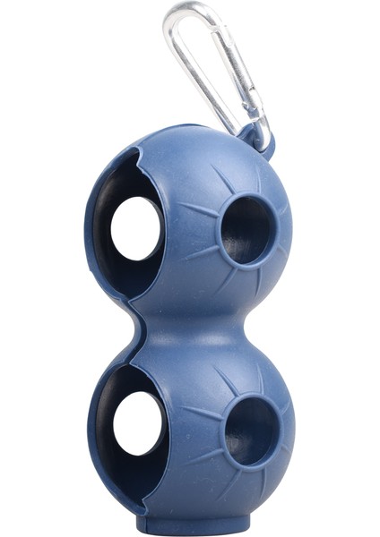 Mavi Stil Golf Topu Koruyucu Kapak Yumuşak Silikon Bel Tutucu Çift Düşmeye Dayanıklı Anahtarlık Golf Aksesuarları 2 Top Sıcak Satış (Yurt Dışından)