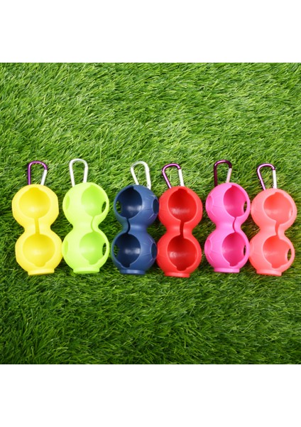 Mavi Stil Golf Topu Koruyucu Kapak Yumuşak Silikon Bel Tutucu Çift Düşmeye Dayanıklı Anahtarlık Golf Aksesuarları 2 Top Sıcak Satış (Yurt Dışından) fırsatları