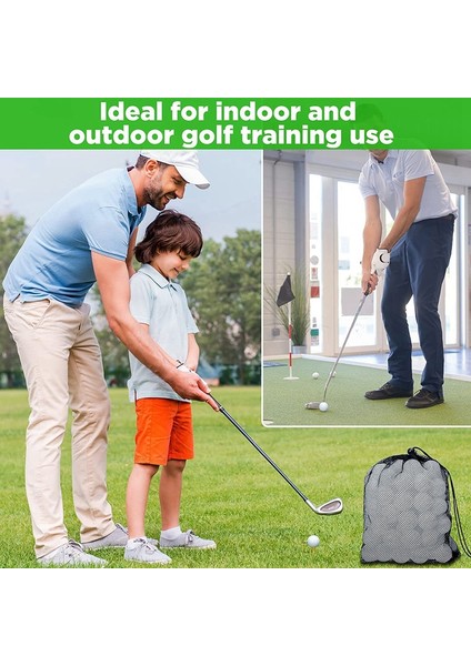 Beyaz Stil Golf Uygulama Topu Eğitimi Golf Topları, Eğitim Için Örgü Ipli Saklama Torbaları (Yurt Dışından) fırsatları
