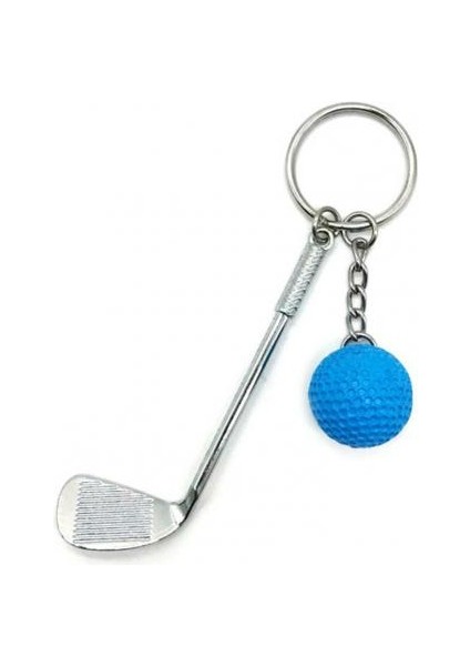 Mavi Stil Hafif Golf Topu Kolye Anahtarlık Moda Spor Severler Için Bölünmüş Anahtarlık Golf Topu Kolye (Yurt Dışından)