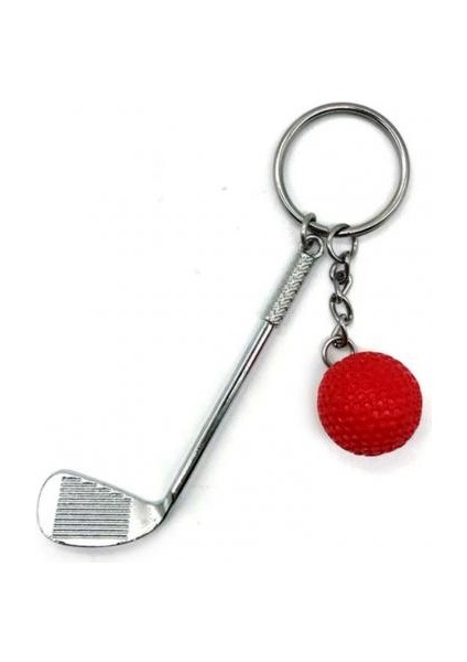Kırmızı Stil Hafif Golf Topu Kolye Anahtarlık Moda Spor Severler Için Bölünmüş Anahtarlık Golf Topu Kolye (Yurt Dışından)