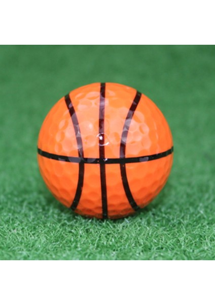 Basketbol Tarzı 1 Adet Çift Golf Topları Eğitim Spor Hediye Uygulama Sürüş Aralığı Yenilik Eğlenceli Golfçü Için Çocuk Renkli Karikatür Sevimli Kapalı (Yurt Dışından)