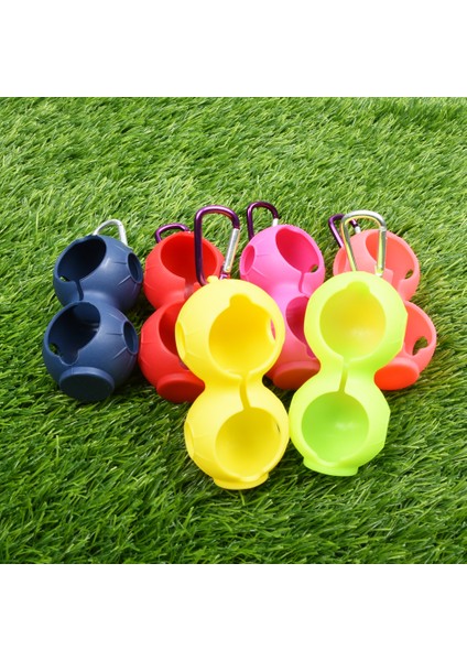 Pembe Tarzı Golf Topu Koruyucu Kapak Yumuşak Silikon Bel Tutucu Çift Düşmeye Dayanıklı Anahtarlık Golf Aksesuarları 2 Top Sıcak Satış (Yurt Dışından) indirimleri