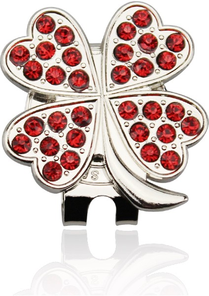 Yeşil Stil 1 Adet Yeni Güzel Kristal Dört Yapraklı Yonca Golf Şapka Klipsi Golf Topu Işaretleyici (Yurt Dışından) fırsatları